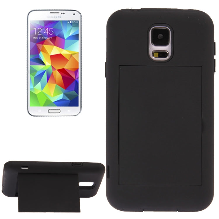 2-color Series Plastic + Silicone Combination Case with Holder for Galaxy S5 / G900