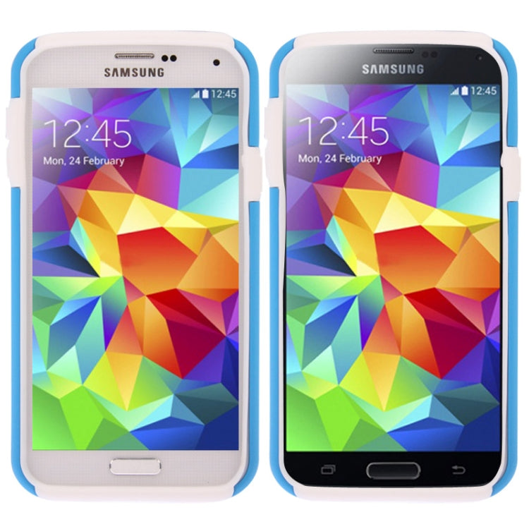 2-color Series Plastic + Silicone Combination Case with Holder for Galaxy S5 / G900