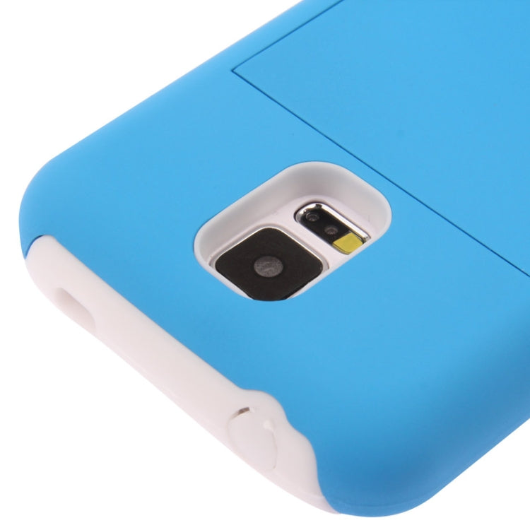 2-color Series Plastic + Silicone Combination Case with Holder for Galaxy S5 / G900