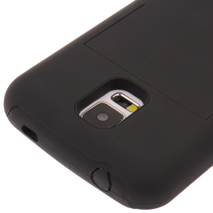2-color Series Plastic + Silicone Combination Case with Holder for Galaxy S5 / G900