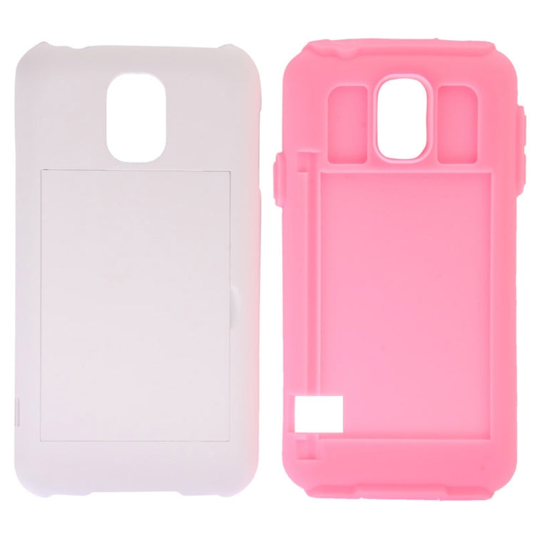 2-color Series Plastic + Silicone Combination Case with Holder for Galaxy S5 / G900