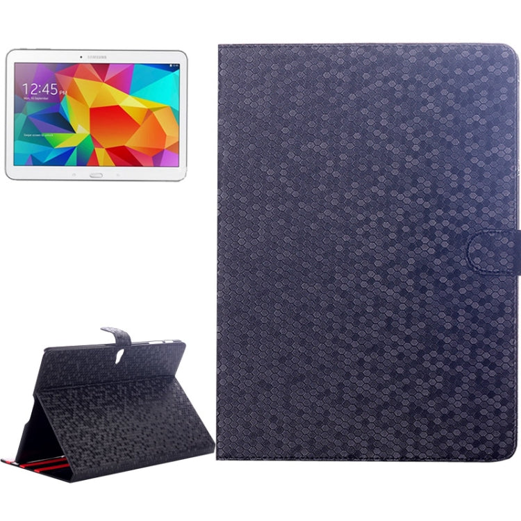 Honeycomb Texture Flip Leather Case with Holder for Galaxy Tab S 10.5 / T800