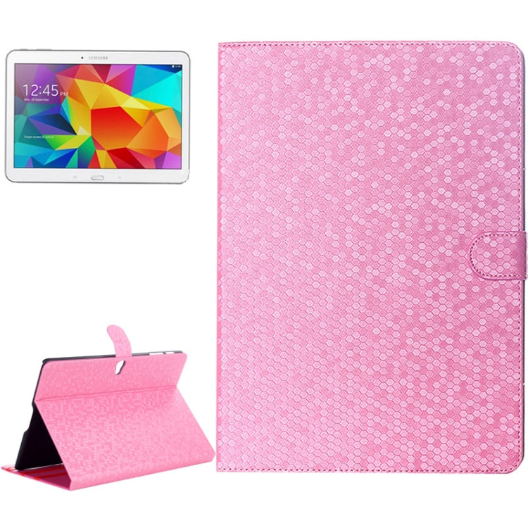 Honeycomb Texture Flip Leather Case with Holder for Galaxy Tab S 10.5 / T800