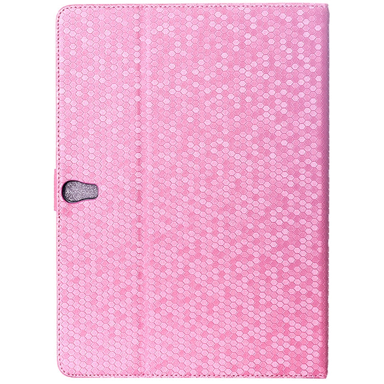 Honeycomb Texture Flip Leather Case with Holder for Galaxy Tab S 10.5 / T800