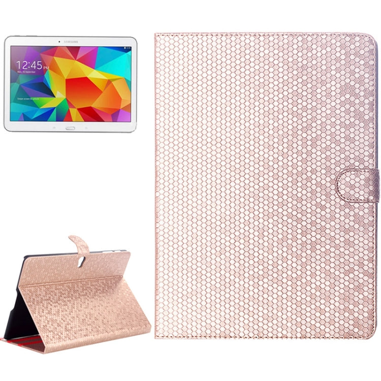 Honeycomb Texture Flip Leather Case with Holder for Galaxy Tab S 10.5 / T800