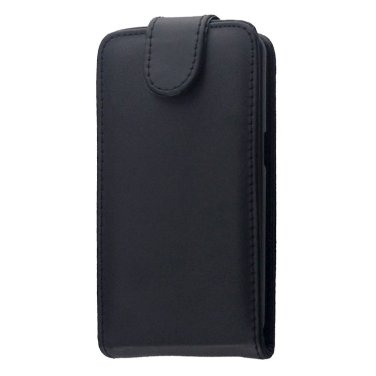 Vertical Flip Leather Case for Galaxy Core II / SM-G355H(Black)