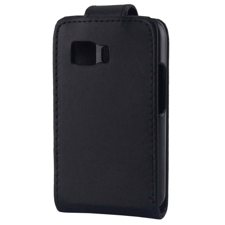 Vertical Flip Leather Case for Galaxy Young 2 / G130(Black)