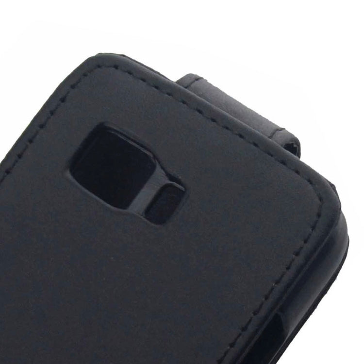 Vertical Flip Leather Case for Galaxy Young 2 / G130(Black)