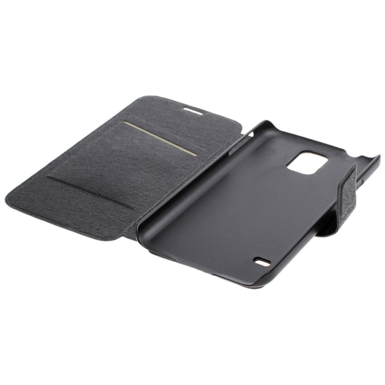 Hairline Texture Swan Diamond Encrusted Flip Leather Case with Holder & Credit Card Slot for Galaxy S5 / G900