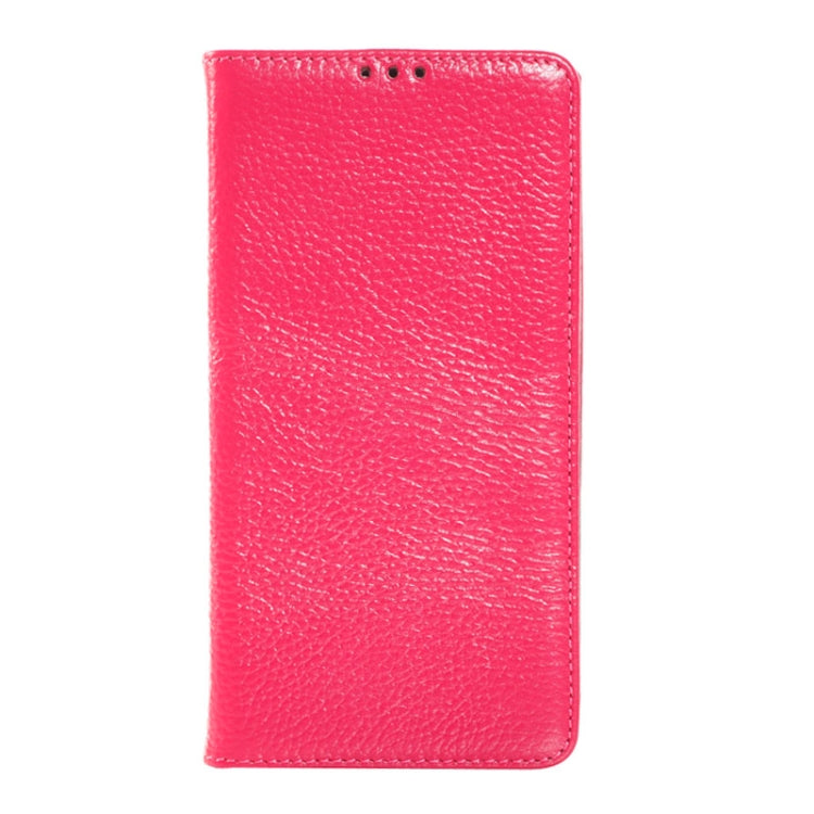 Litchi Texture Horizontal Flip Genuine Leather Case with Credit Card Slot&Holder for Galaxy Note 4