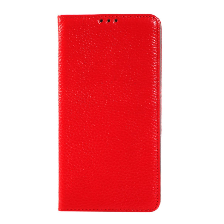 Litchi Texture Horizontal Flip Genuine Leather Case with Credit Card Slot&Holder for Galaxy Note 4
