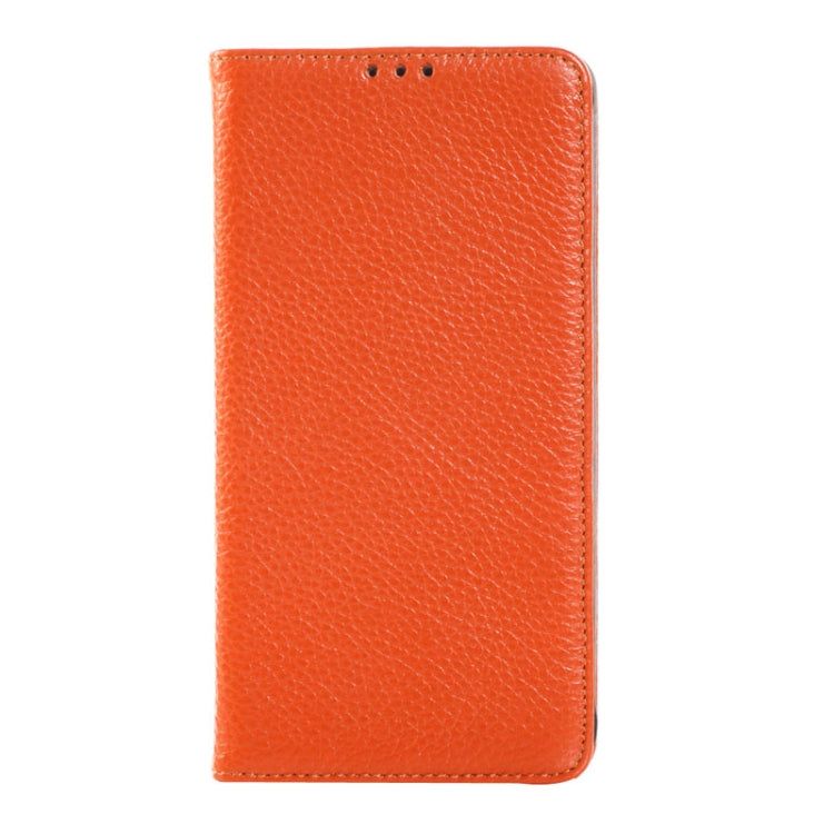 Litchi Texture Horizontal Flip Genuine Leather Case with Credit Card Slot&Holder for Galaxy Note 4