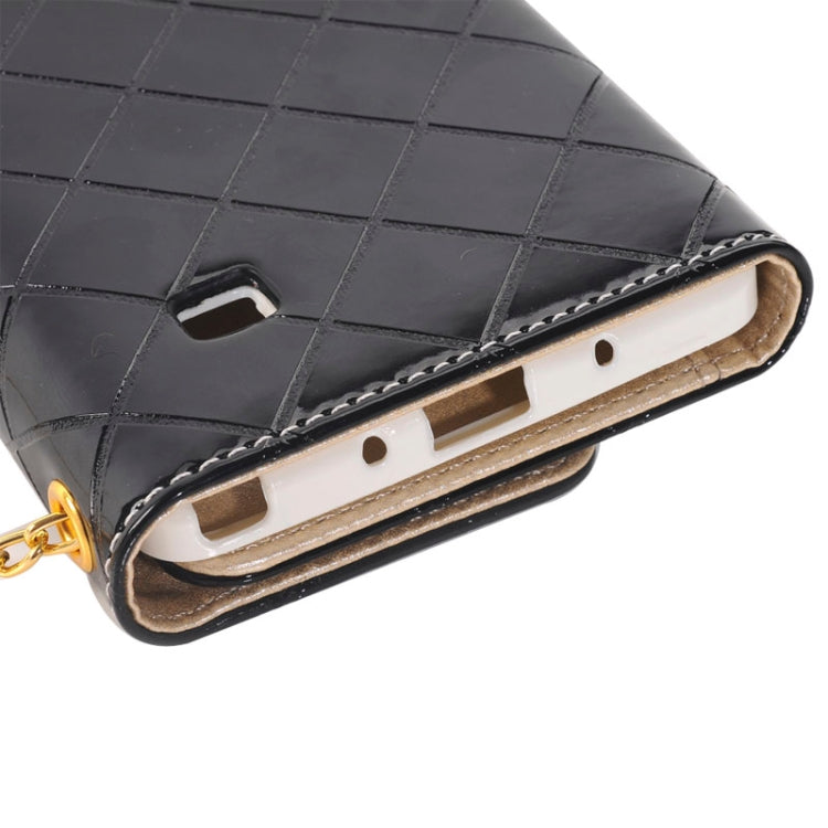Wallet Style Leather Case with Chain & Card Slots & Money Pocket for Galaxy Note 4