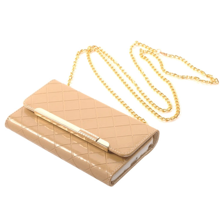 Wallet Style Leather Case with Chain & Card Slots & Money Pocket for Galaxy Note 4