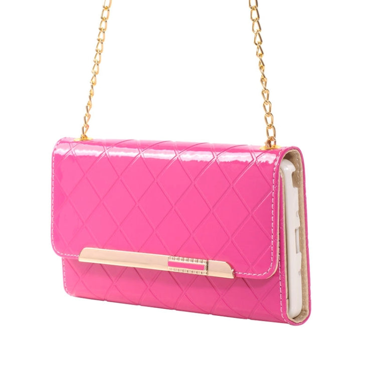 Wallet Style Leather Case with Chain & Card Slots & Money Pocket for Galaxy Note 4