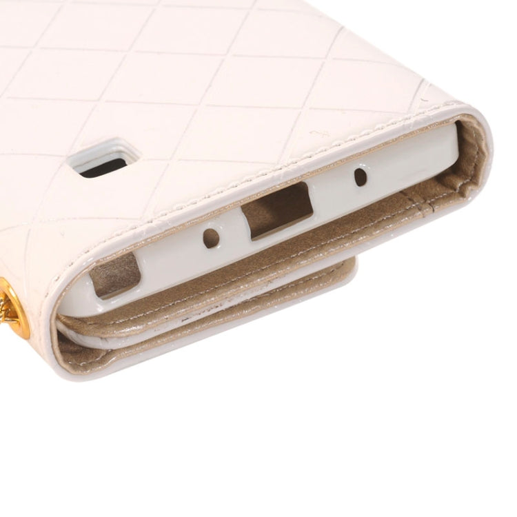 Wallet Style Leather Case with Chain & Card Slots & Money Pocket for Galaxy Note 4