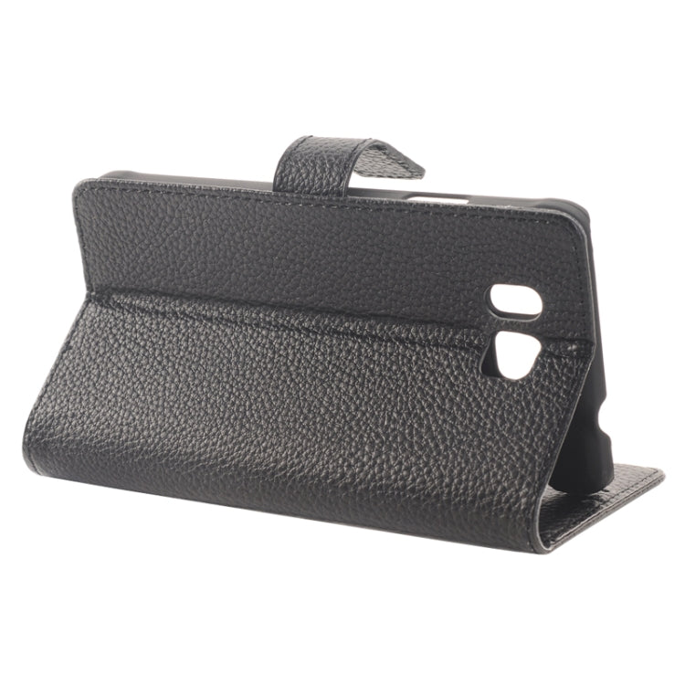 Litchi Texture Horizontal Flip Smart Leather Case with Holder & Card Slots & Wallet for Galaxy Alpha / G8508S