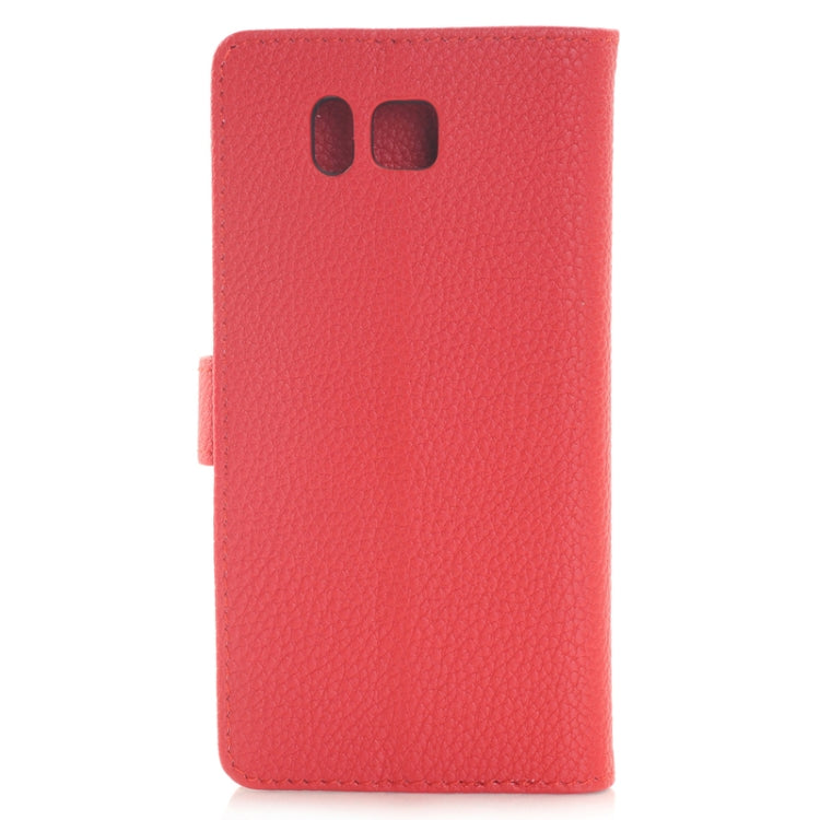 Litchi Texture Horizontal Flip Smart Leather Case with Holder & Card Slots & Wallet for Galaxy Alpha / G8508S