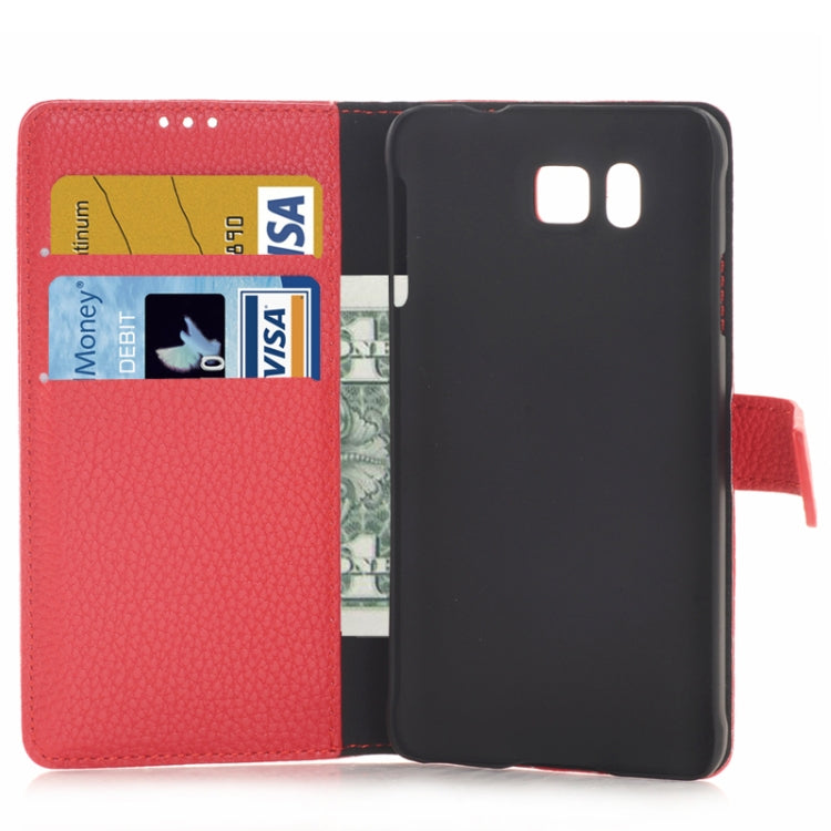 Litchi Texture Horizontal Flip Smart Leather Case with Holder & Card Slots & Wallet for Galaxy Alpha / G8508S