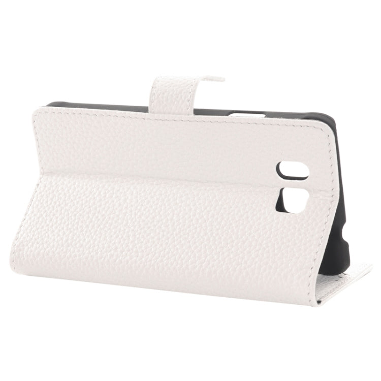 Litchi Texture Horizontal Flip Smart Leather Case with Holder & Card Slots & Wallet for Galaxy Alpha / G8508S