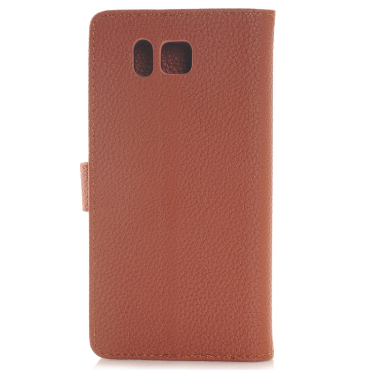 Litchi Texture Horizontal Flip Smart Leather Case with Holder & Card Slots & Wallet for Galaxy Alpha / G8508S