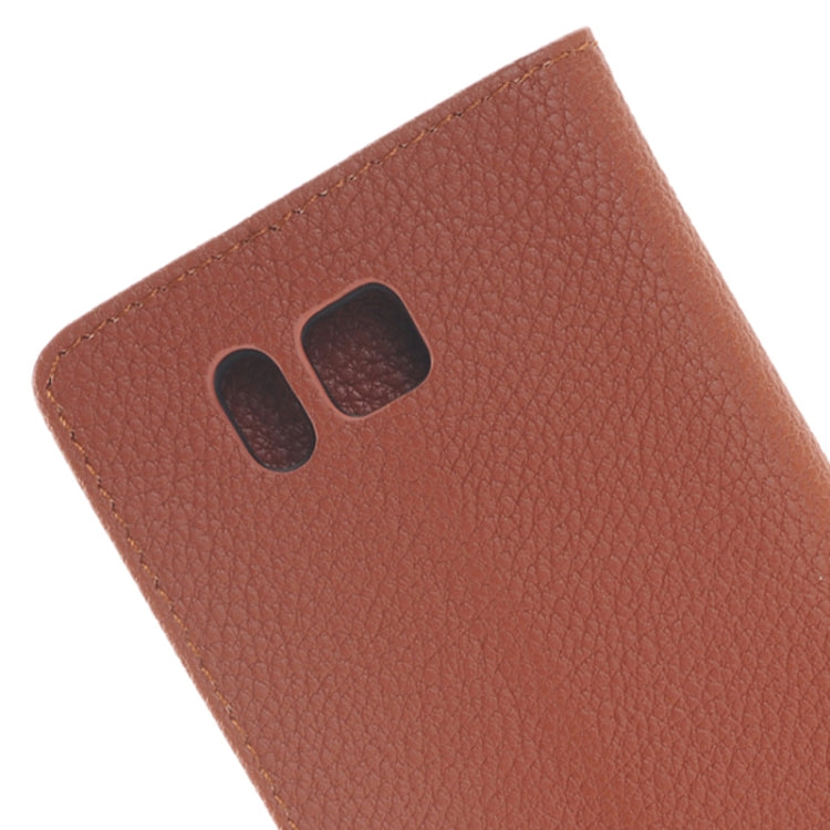 Litchi Texture Horizontal Flip Smart Leather Case with Holder & Card Slots & Wallet for Galaxy Alpha / G8508S