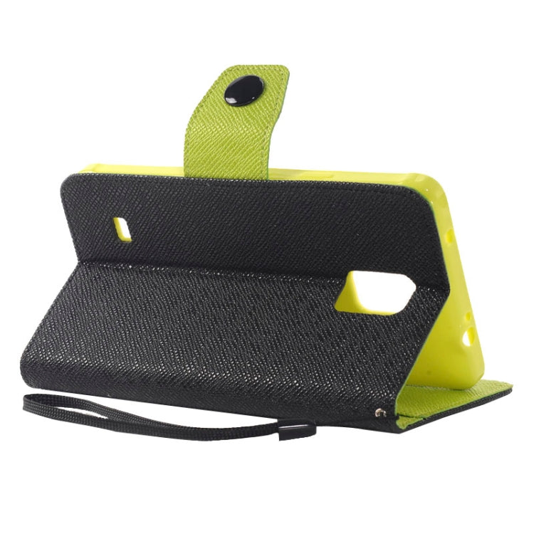 Color Matching Style Leather Case with Holder & Card Slots & Money Pocket for Galaxy Note 4
