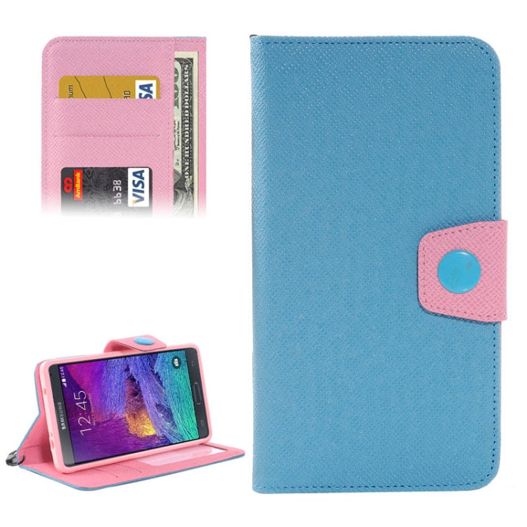 Color Matching Style Leather Case with Holder & Card Slots & Money Pocket for Galaxy Note 4