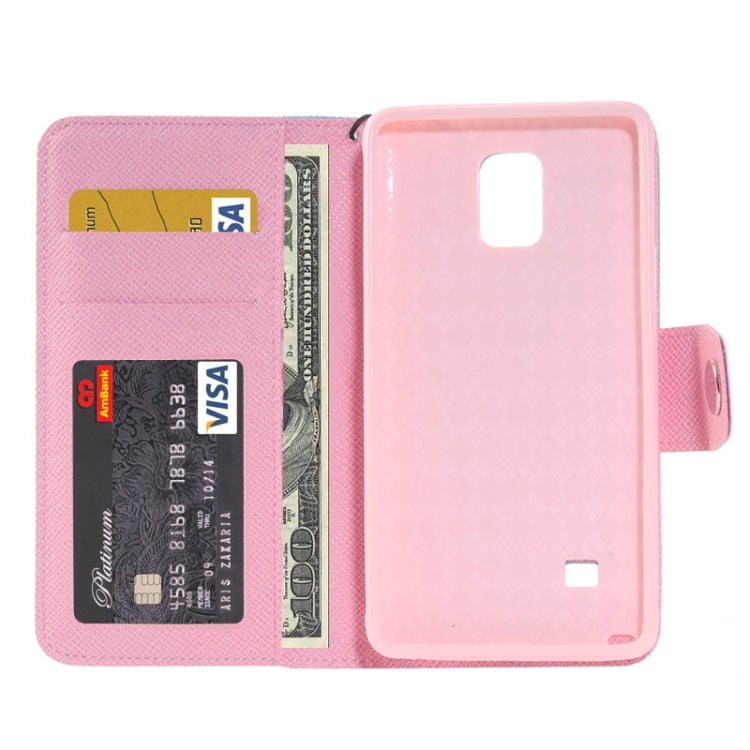 Color Matching Style Leather Case with Holder & Card Slots & Money Pocket for Galaxy Note 4