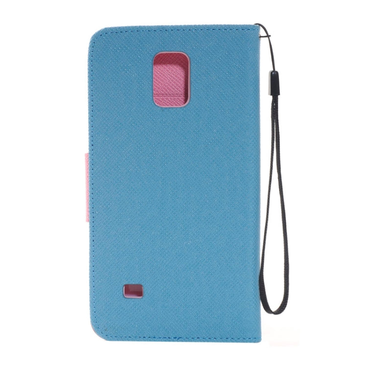 Color Matching Style Leather Case with Holder & Card Slots & Money Pocket for Galaxy Note 4
