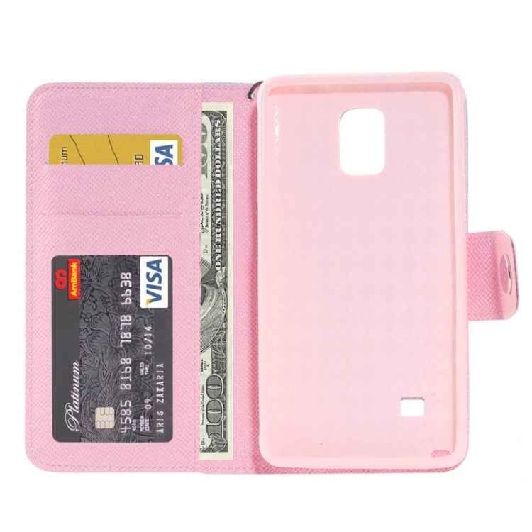 Color Matching Style Leather Case with Holder & Card Slots & Money Pocket for Galaxy Note 4