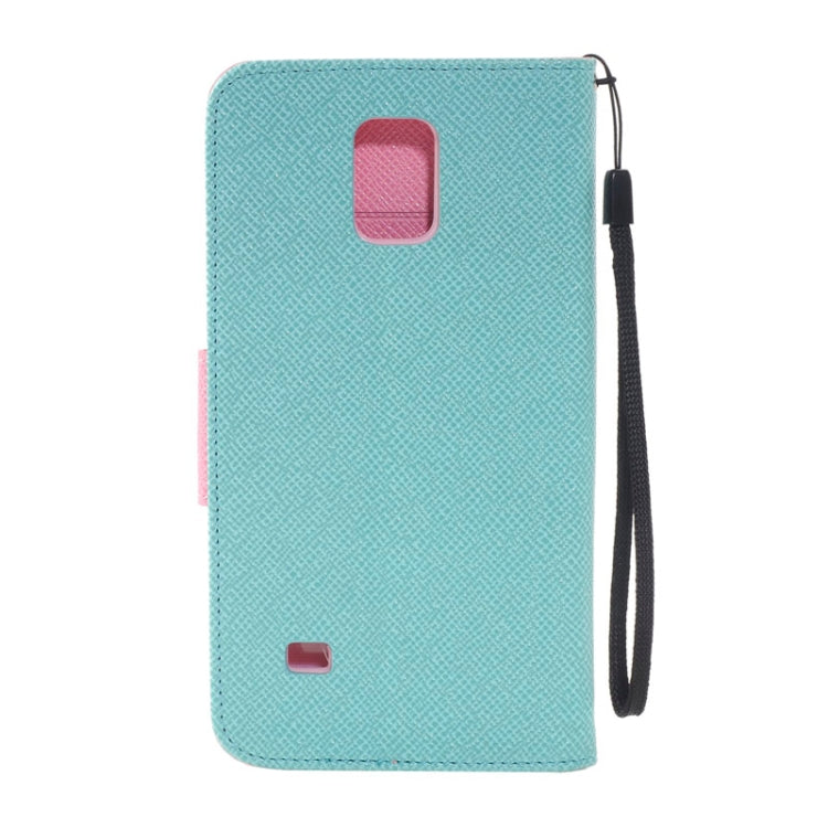 Color Matching Style Leather Case with Holder & Card Slots & Money Pocket for Galaxy Note 4