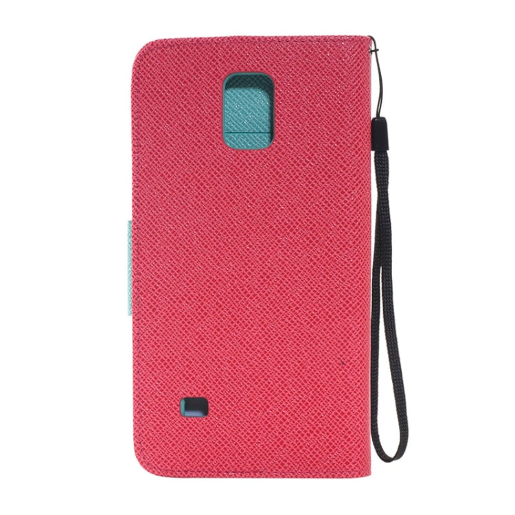 Color Matching Style Leather Case with Holder & Card Slots & Money Pocket for Galaxy Note 4