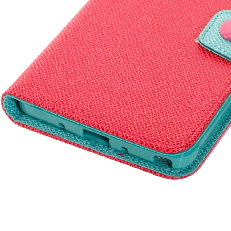 Color Matching Style Leather Case with Holder & Card Slots & Money Pocket for Galaxy Note 4