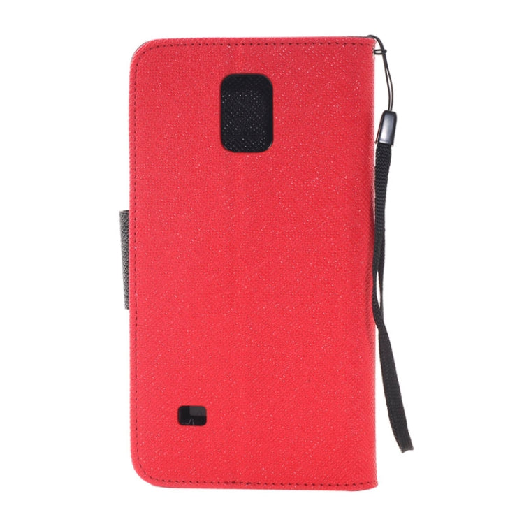Color Matching Style Leather Case with Holder & Card Slots & Money Pocket for Galaxy Note 4