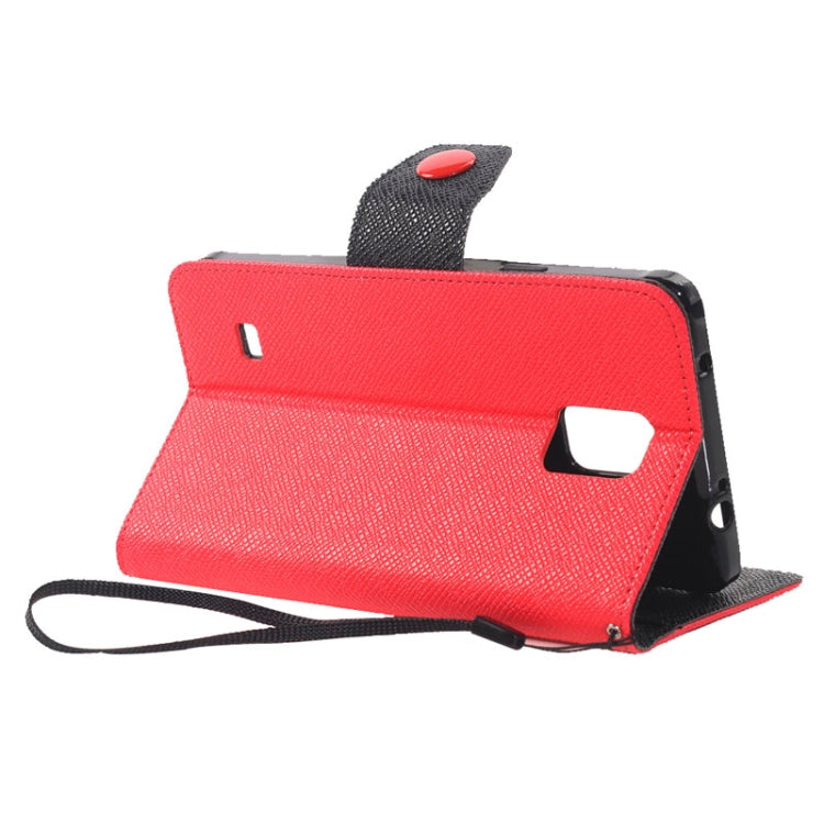 Color Matching Style Leather Case with Holder & Card Slots & Money Pocket for Galaxy Note 4