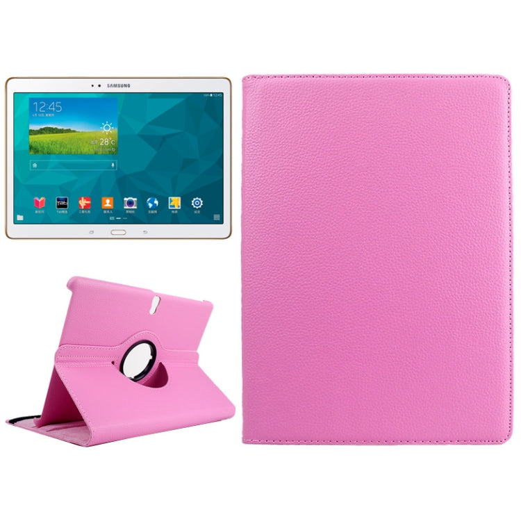 Litchi Texture 360 Degree Rotating Leather Case with Holder for Galaxy Tab S 10.5 / T800