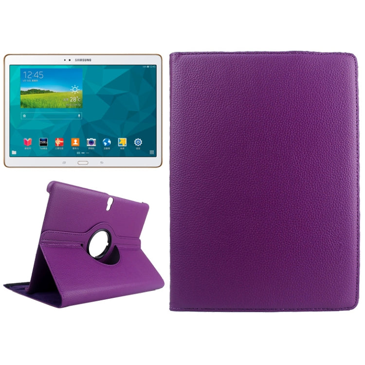 Litchi Texture 360 Degree Rotating Leather Case with Holder for Galaxy Tab S 10.5 / T800