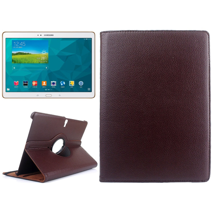 Litchi Texture 360 Degree Rotating Leather Case with Holder for Galaxy Tab S 10.5 / T800
