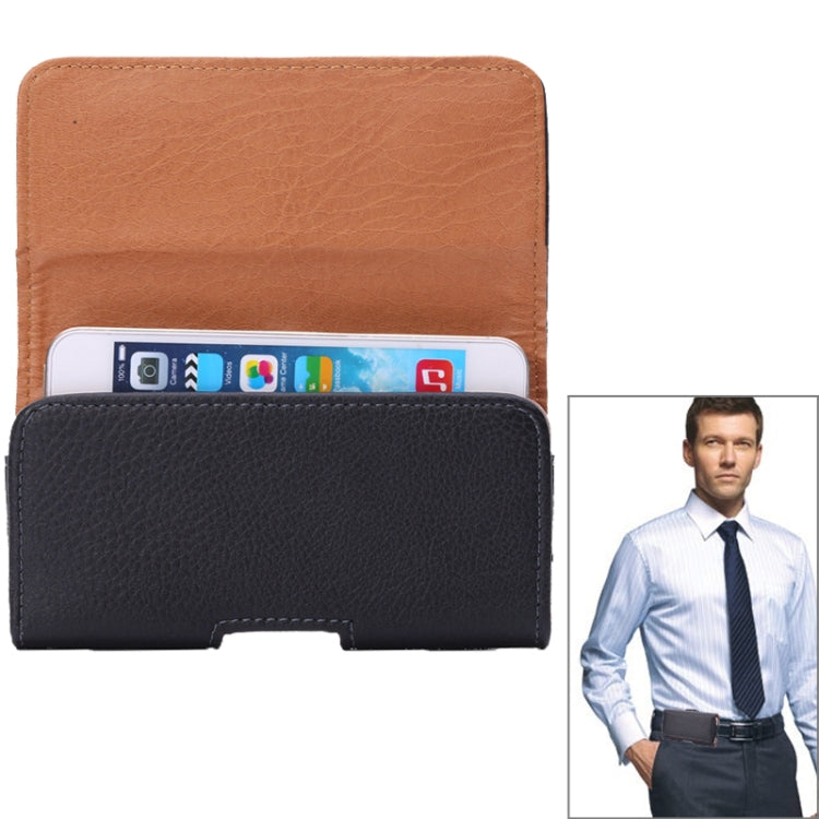 Litchi Texture Universal Horizontal Style Waist Bag for iPhone 6 & 6S / Galaxy S4 / i9500