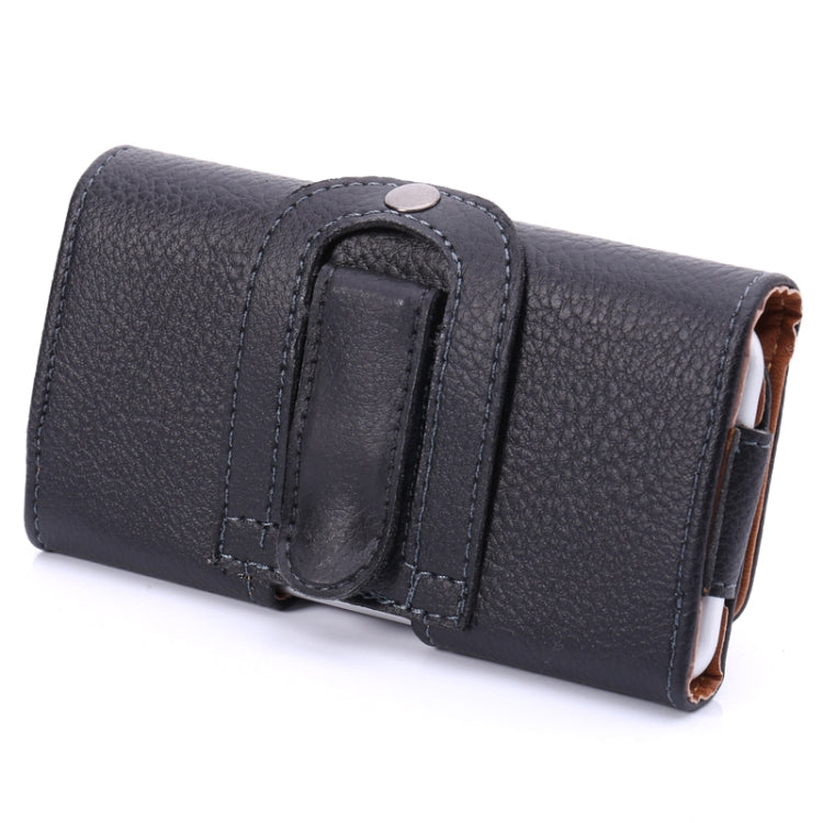 Litchi Texture Universal Horizontal Style Waist Bag for iPhone 6 & 6S / Galaxy S4 / i9500