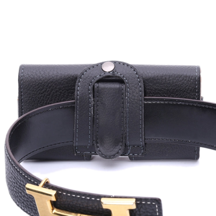 Litchi Texture Universal Horizontal Style Waist Bag for iPhone 6 & 6S / Galaxy S4 / i9500