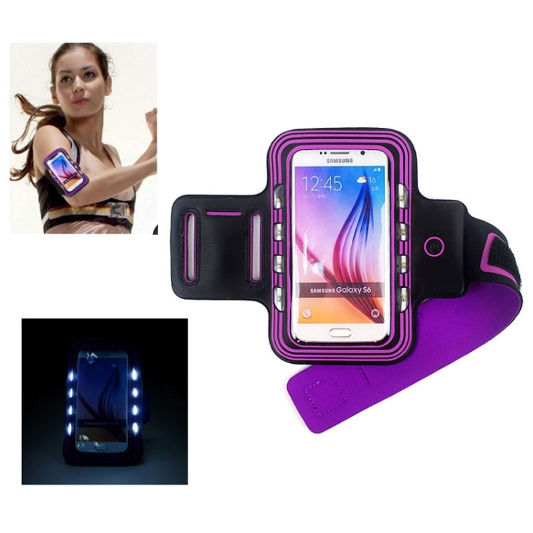 Colour Sport Armband Case with LED Lighting for Galaxy S7 / S6 / S6 Edge / S5 / S4 / S3