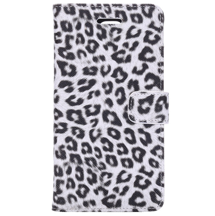 Leopard Pattern Leather Case with Holder & Card Slots & Money Pocket for Galaxy Note 4