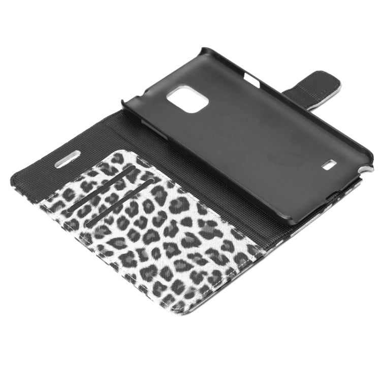 Leopard Pattern Leather Case with Holder & Card Slots & Money Pocket for Galaxy Note 4