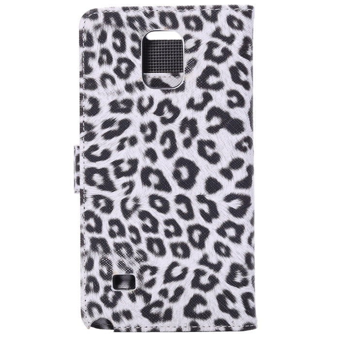 Leopard Pattern Leather Case with Holder & Card Slots & Money Pocket for Galaxy Note 4