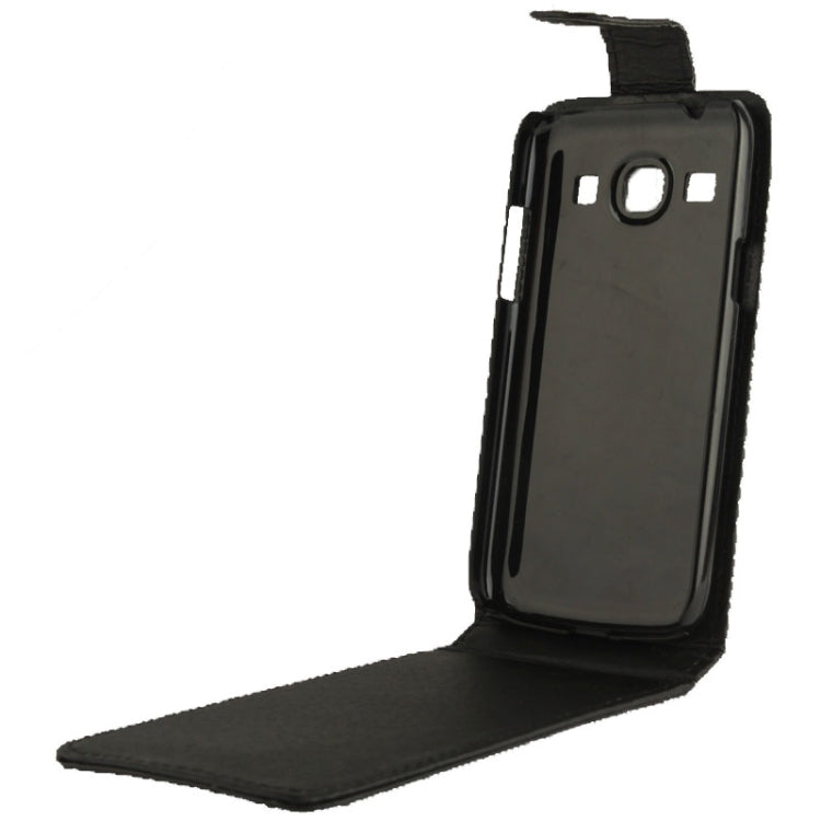 Vertical Flip Leather Case for Galaxy Trend 3 / G3502 (Black)