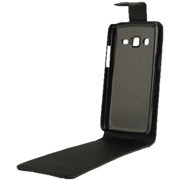 Vertical Flip Leather Case for Galaxy Express 2 / G3815 (Black)