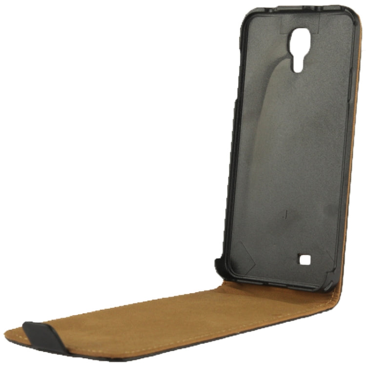 High Quality Vertical Flip Leather Case for Galaxy J / N075T (Black)