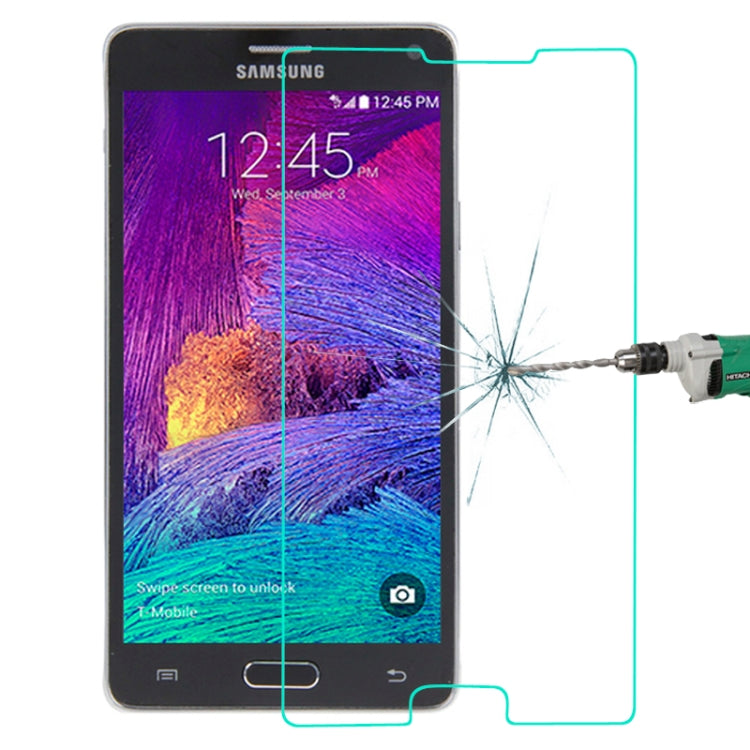 0.33mm 2.5D Explosion-proof Tempered Glass Film with Card Holder for Galaxy Note4